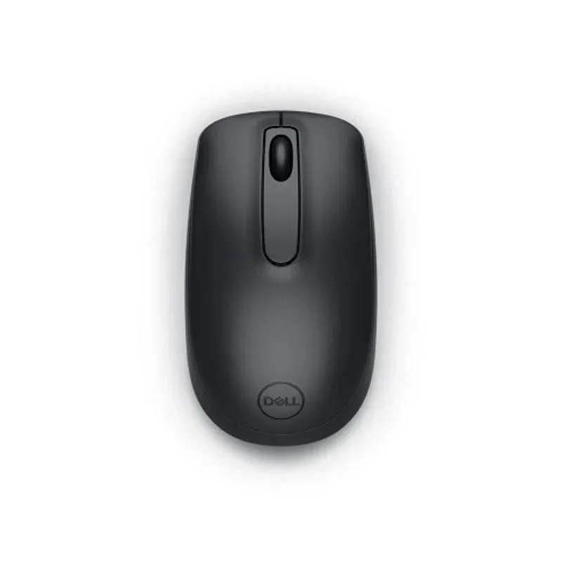 Rato Dell WM118 sem fios 1000 DPI preto ambidestro 3 botões