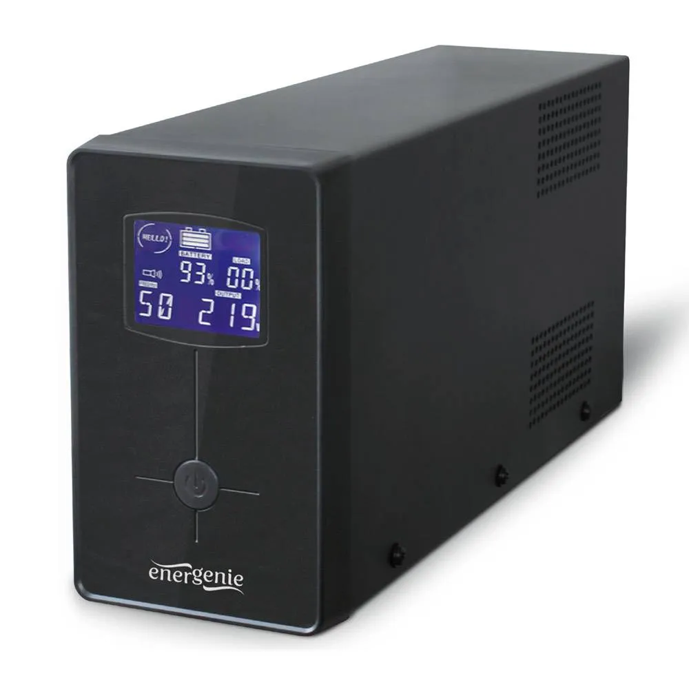 UPS Gembird EG-UPS-031 650VA Schuko/IEC Preta