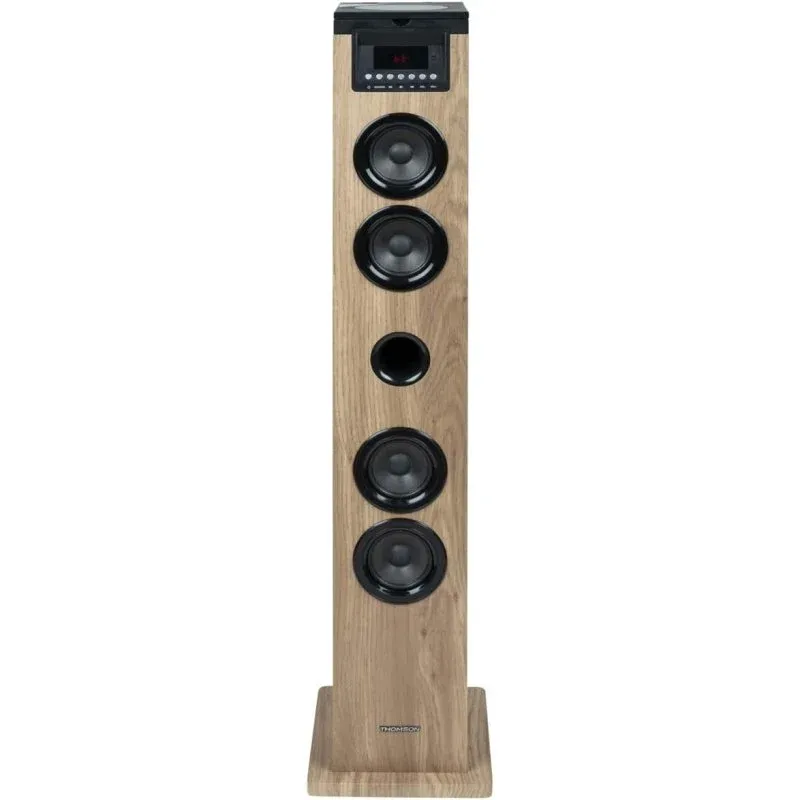 Thomson DS122CD Torre de Som Bluetooth com Leitor de CD 60W Madeira