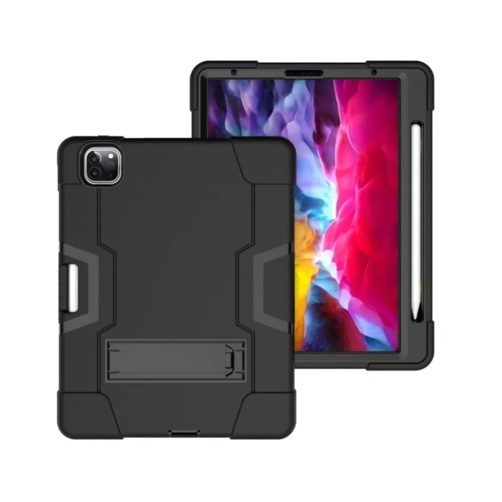 Capa Silicone Anti-Choque Compatível Apple Ipad Pro 11" Preta