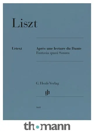 Henle Verlag Liszt Après une Lecture