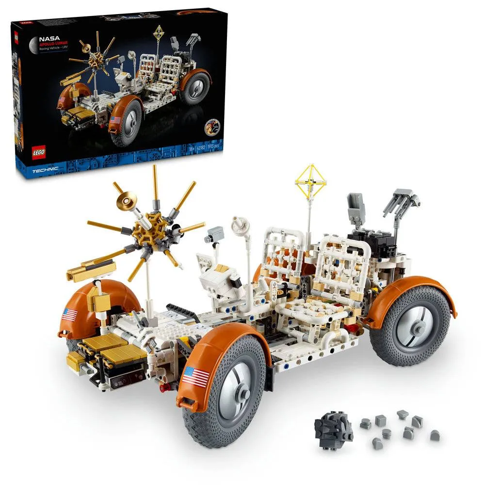 LEGO Technic: Veículo de Exploração Lunar NASA Apollo – LRV | Idades 18+ | 1913 Peças | Item 42182