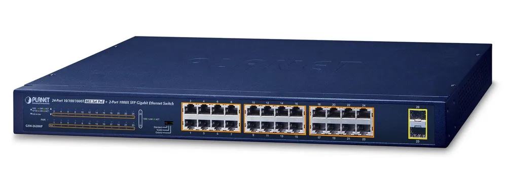 PLANET GSW-2620HP network switch Unmanaged 10G Ethernet GSW-2620HP