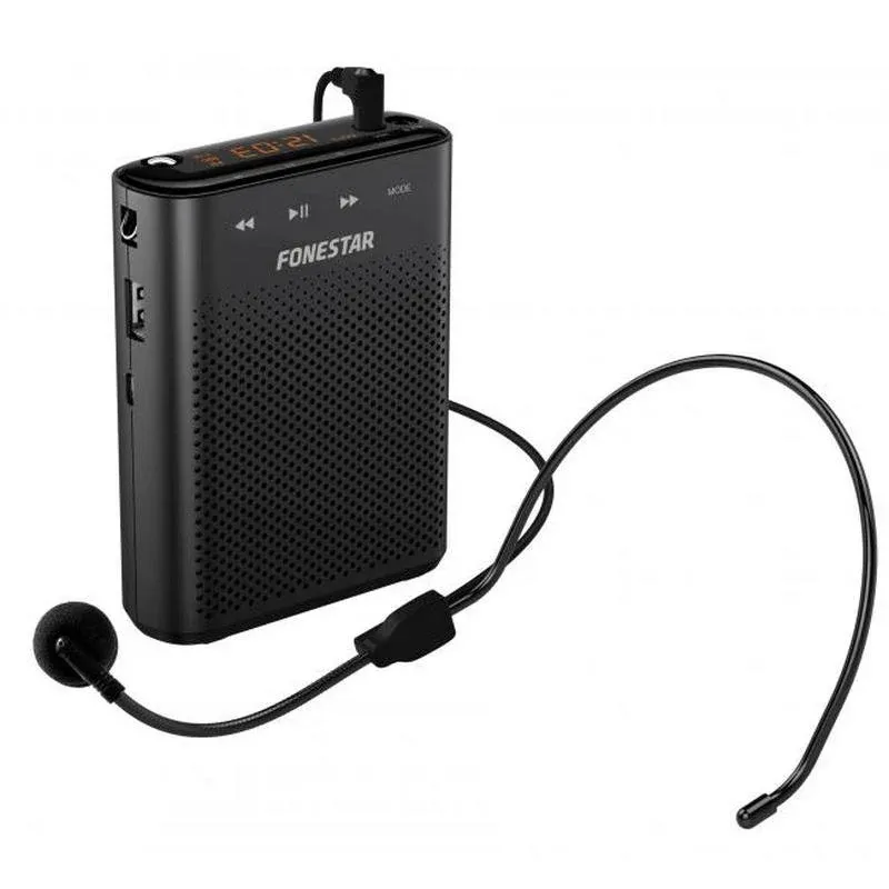 Fonestar ALTA-VOZ-30 Amplificador Portátil USB/MicroSD/MP3 Preto