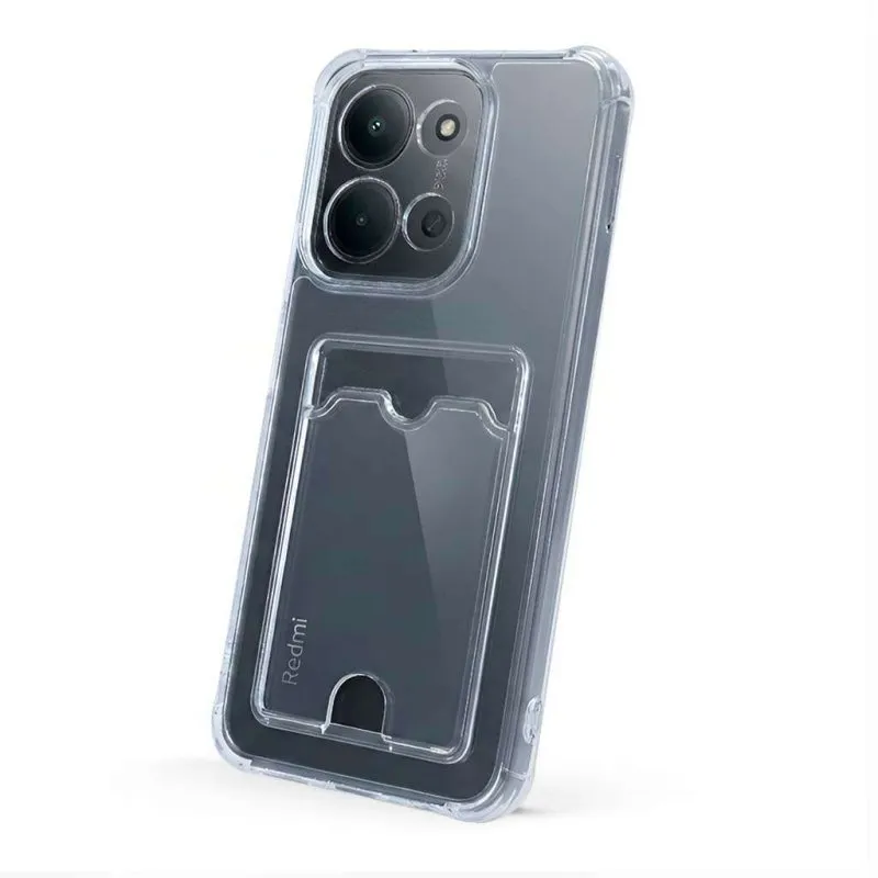 Funda para telemóvel Silicone Porta-cartões Antichoque para Xiaomi Redmi 15C