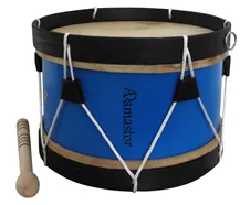Bombo Tradicional Adamastor Nº1 Azul/Aro Preto 28cm