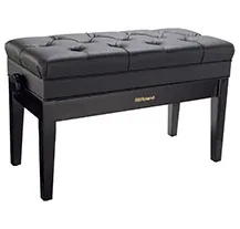 Banco de Piano Roland RPBD500PE Duet Preto Polido