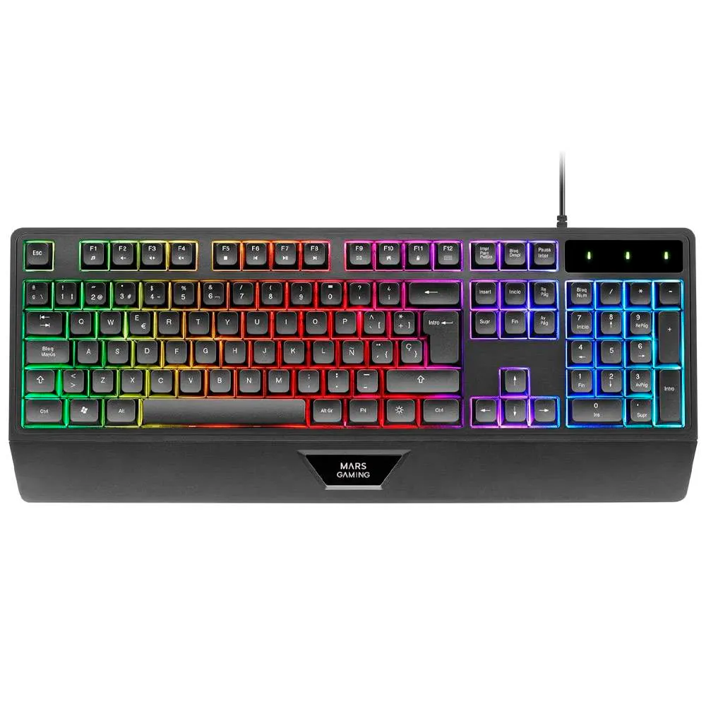 Teclado Mecânico Híbrido Mars Gaming MK124 FRGB PT H-Mech Black