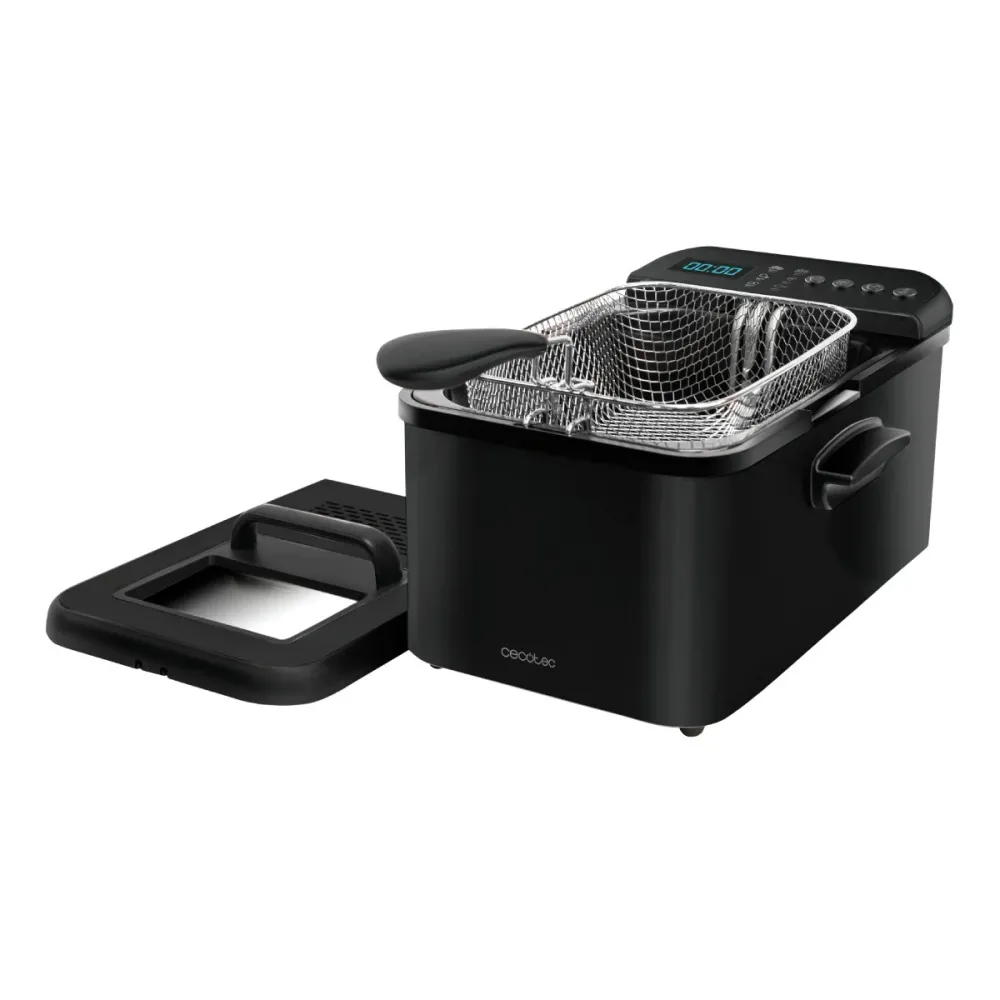 Fritadeira AirFryer Cecotec Cleanfry Luxury 4000 4.2L 3270W Preta - 04303