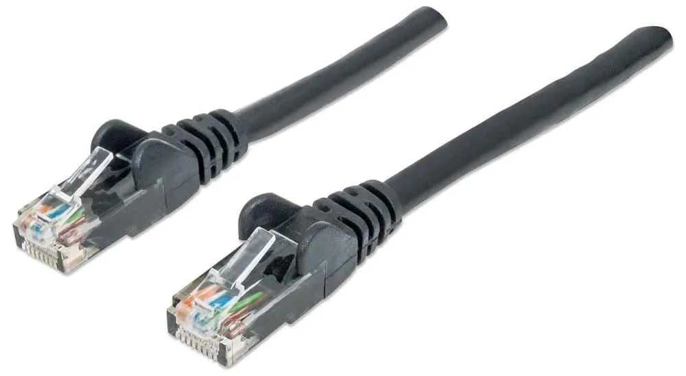 Intellinet Network Patch Cable, Cat6, 0.5m, Black, CCA, U/UTP 342032