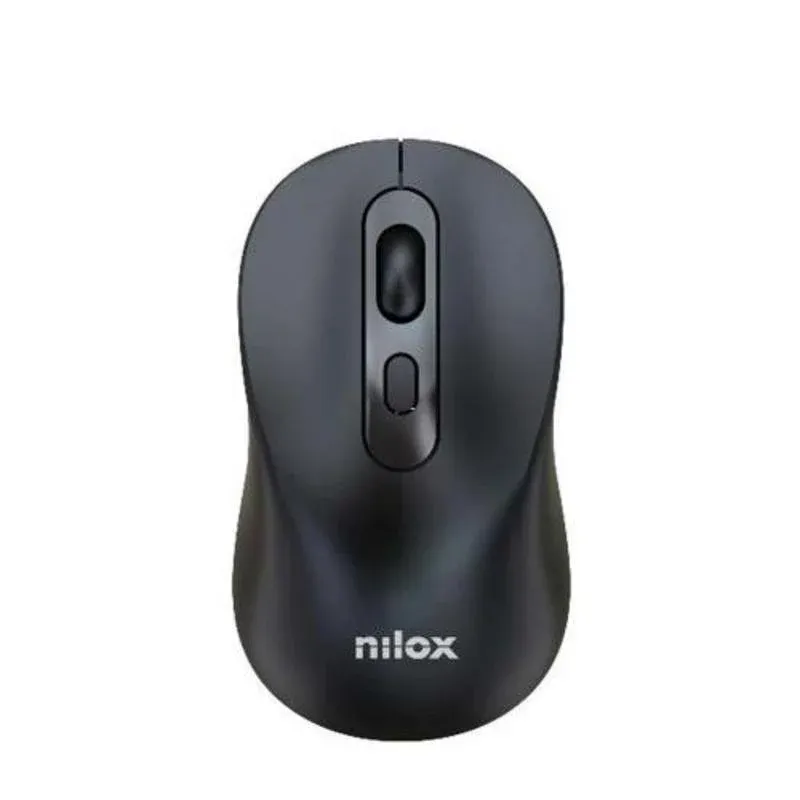 Ratón Nilox Bluetooth Wireless 1600 DPI Preto Compacto 4 Botões Óptico