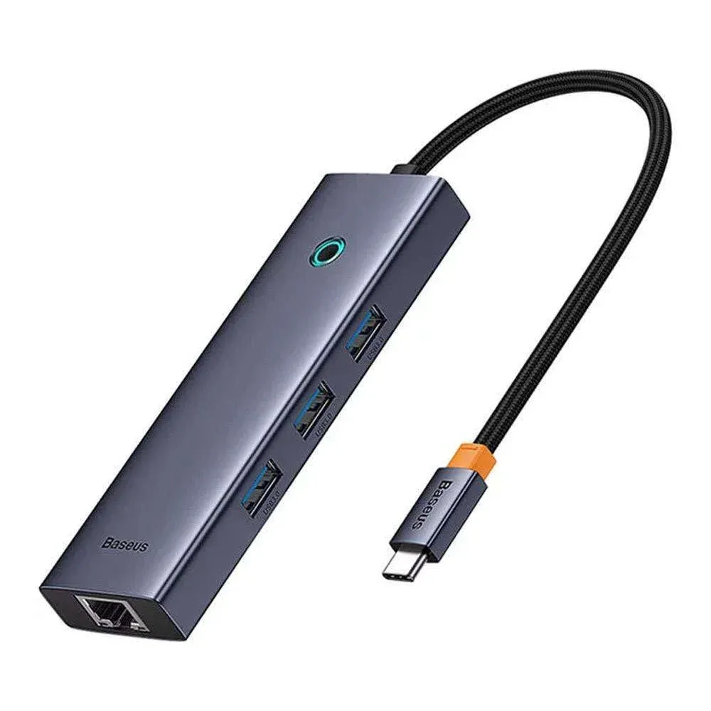 Hub USB Baseus Flite 6 Portas Cinzento