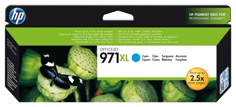 HP 971XL original Ink cartridge CN626A cyan