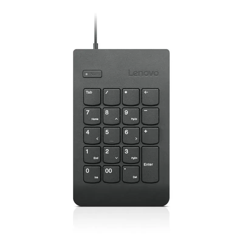 Teclado Lenovo KBD_BO Num Keypad 1 membrana compacto USB preto