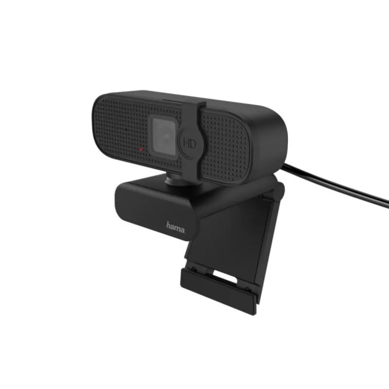 Hama C 400 Webcam Full HD 2MP USB 2.0 com Microfone Integrado e Suporte Preta