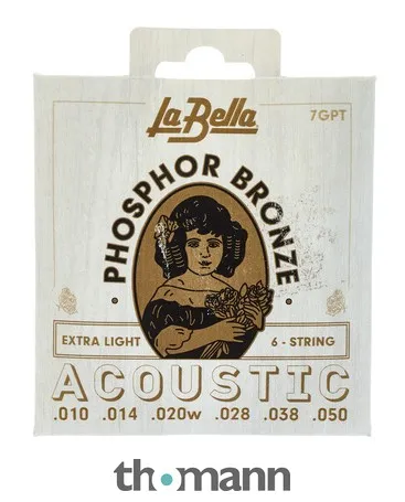 La Bella 7GPT Phosphor Bronze XL