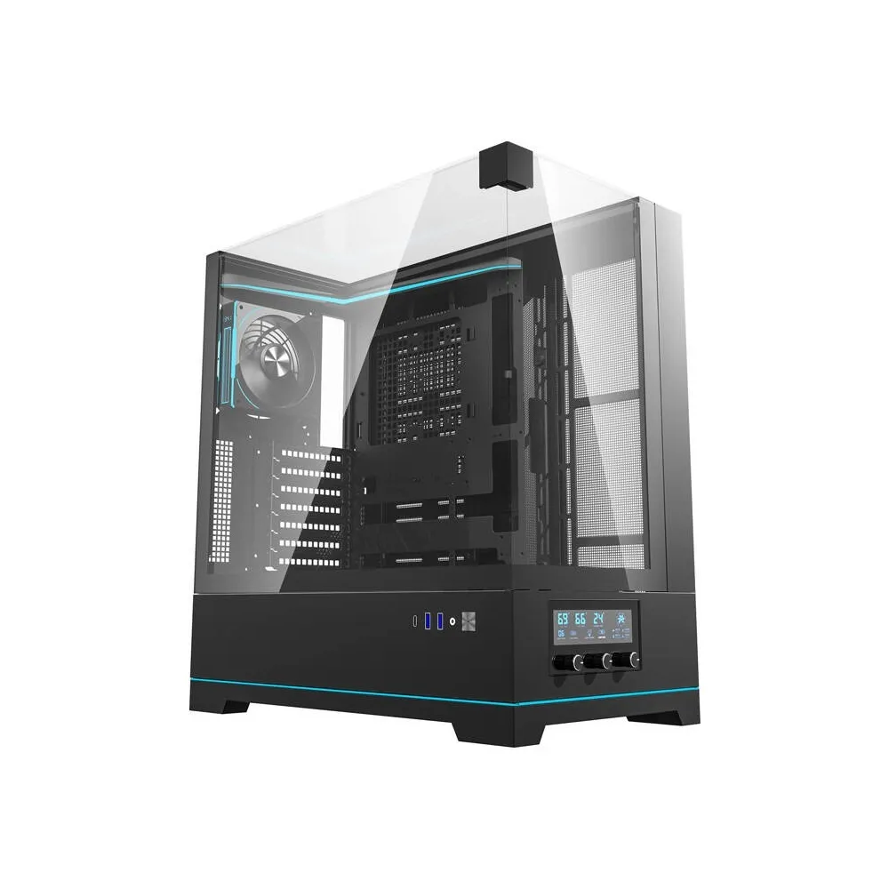 Caixa ATX DY450 PRO + 1 Ventoinha (Preto) - DARKFLASH