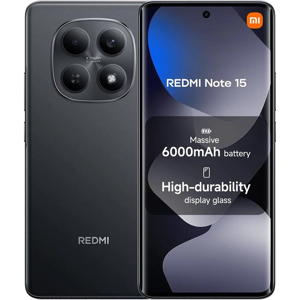 Smartphone Xiaomi Redmi Note 15 4G 6.77 6GB/128GB Dual SIM Black