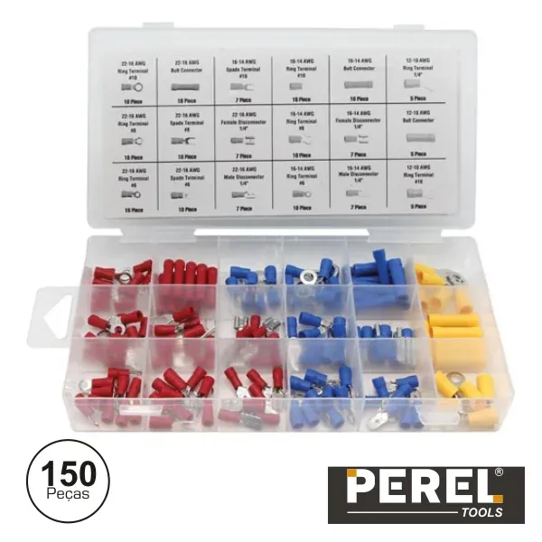 Kit De Terminais Isolados Com 150 Unidades Tolland