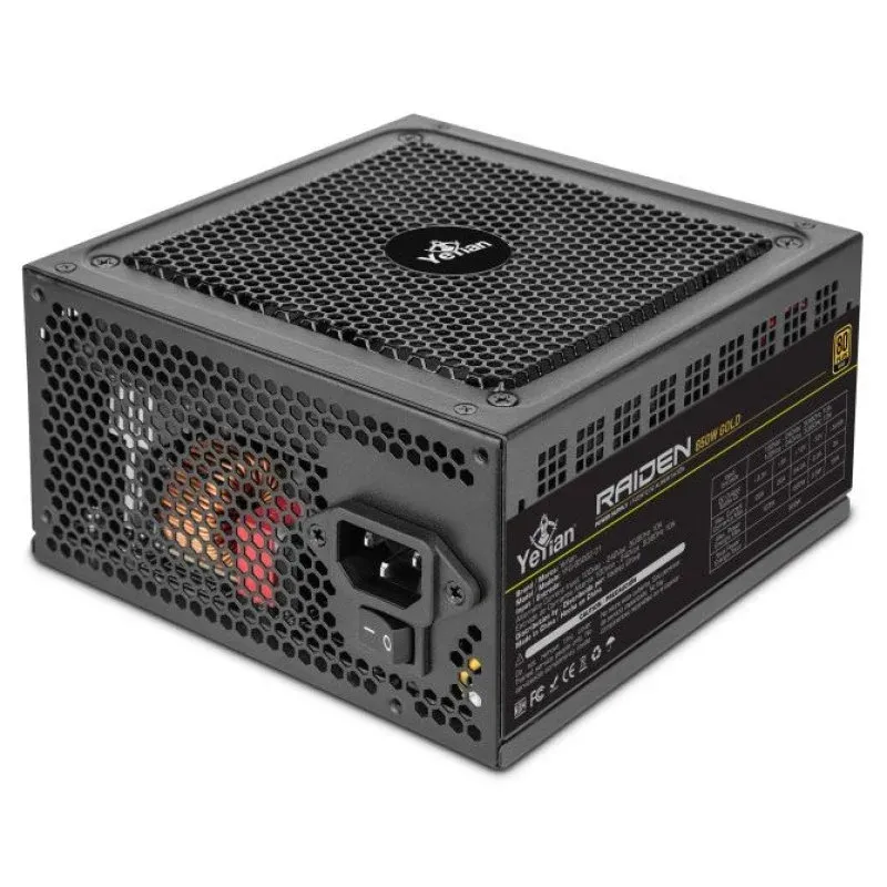 Yeyian Raiden 650W 80 Plus Gold Fonte de Alimentação Semi Modular