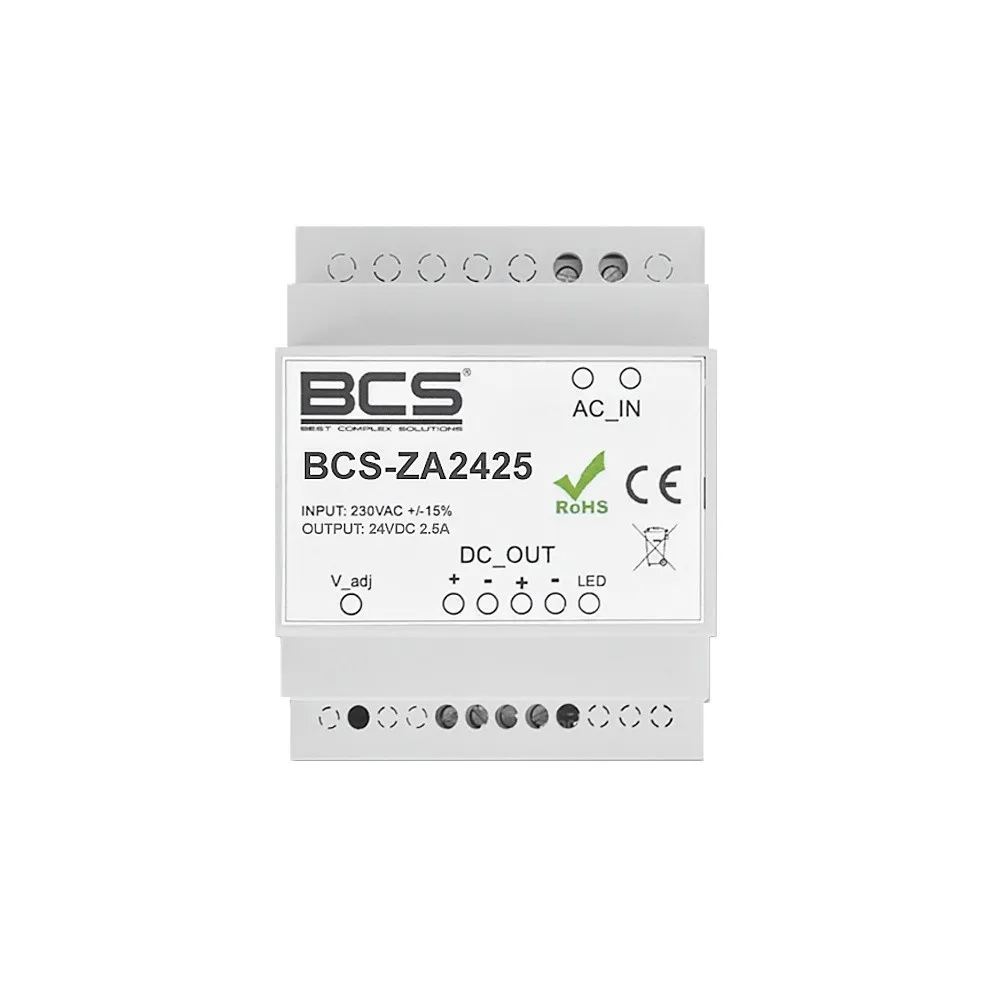 BCS BCS-ZA2425 Fonte de Alimentação Ajustável 24V 2.5A BCS-ZA2425