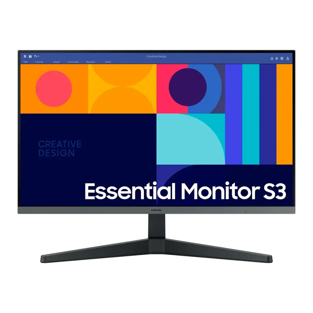 Monitor Samsung Essential Monitor S3 27" IPS FHD 100Hz Preto (2023)