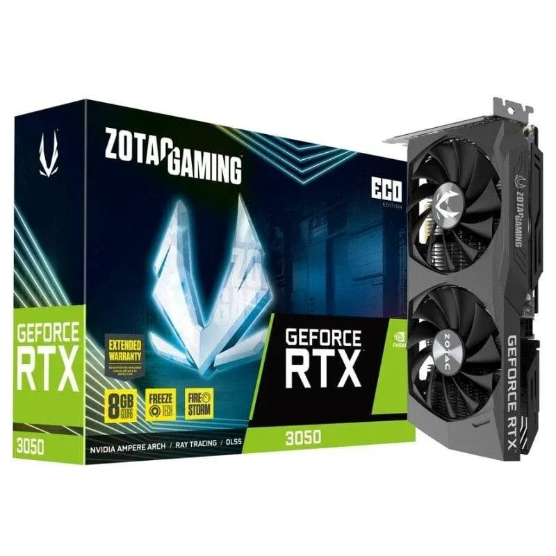 Placa Gráfica Zotac Gaming GeForce RTX 3050 ECO 8GB GDDR6
