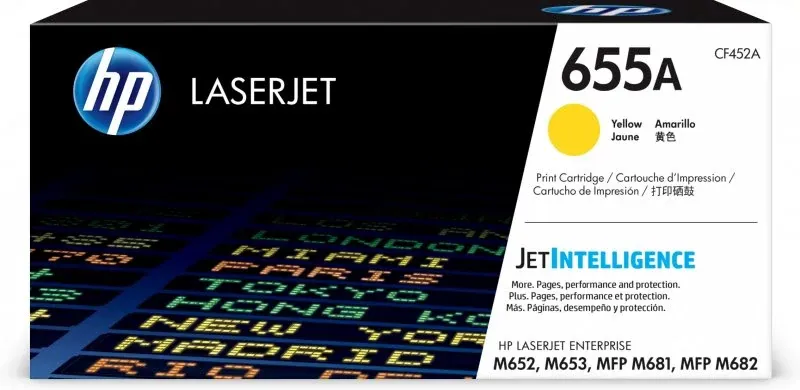 HP 655A Yellow Original LaserJet Toner Cartridge (CF452A) - preço válido até fim de stock das unidades pré estabelecidas