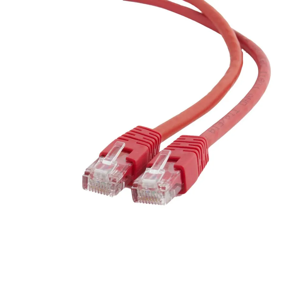 Cabo de Rede Gembird PP6U-2M/R Cat6 UTP (CCA) 2m AWG26 Vermelho