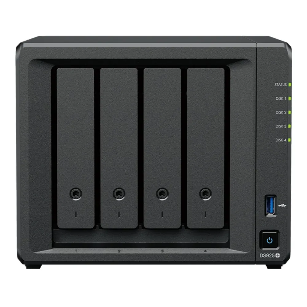 NAS Synology Diskstation DS925+ 4 Baías 3.5"- 2.5" 8TB Preto