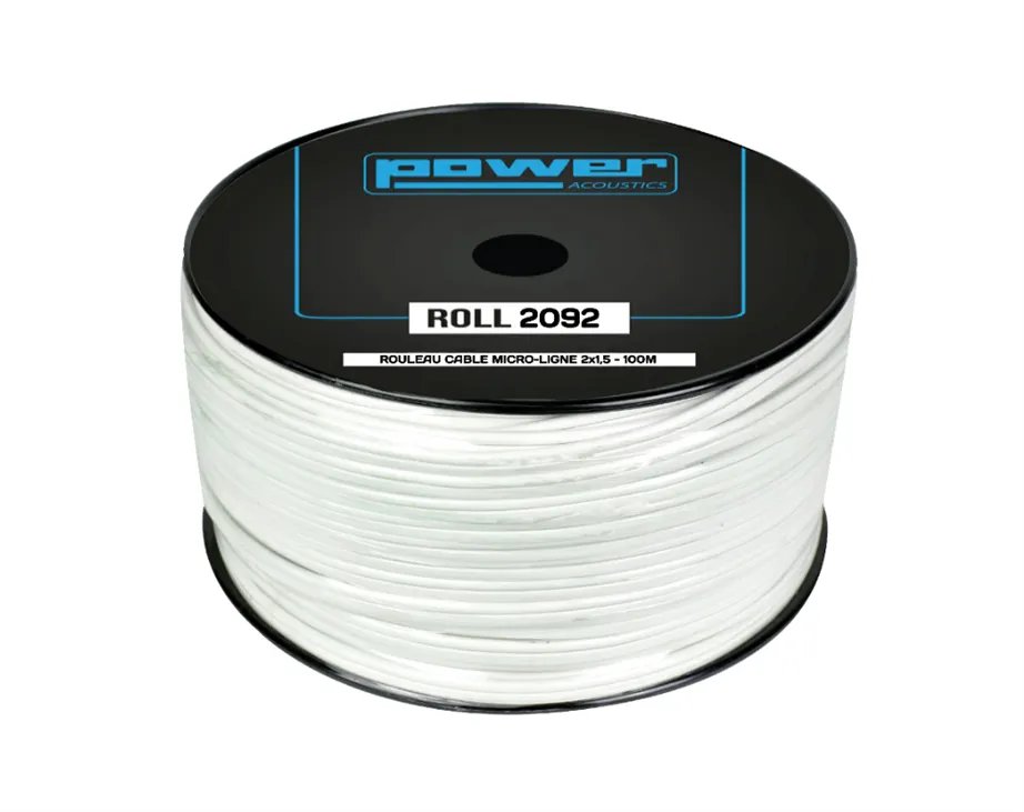 Cabo PowerAcoustics ROLL 2092 Branco 100 mt