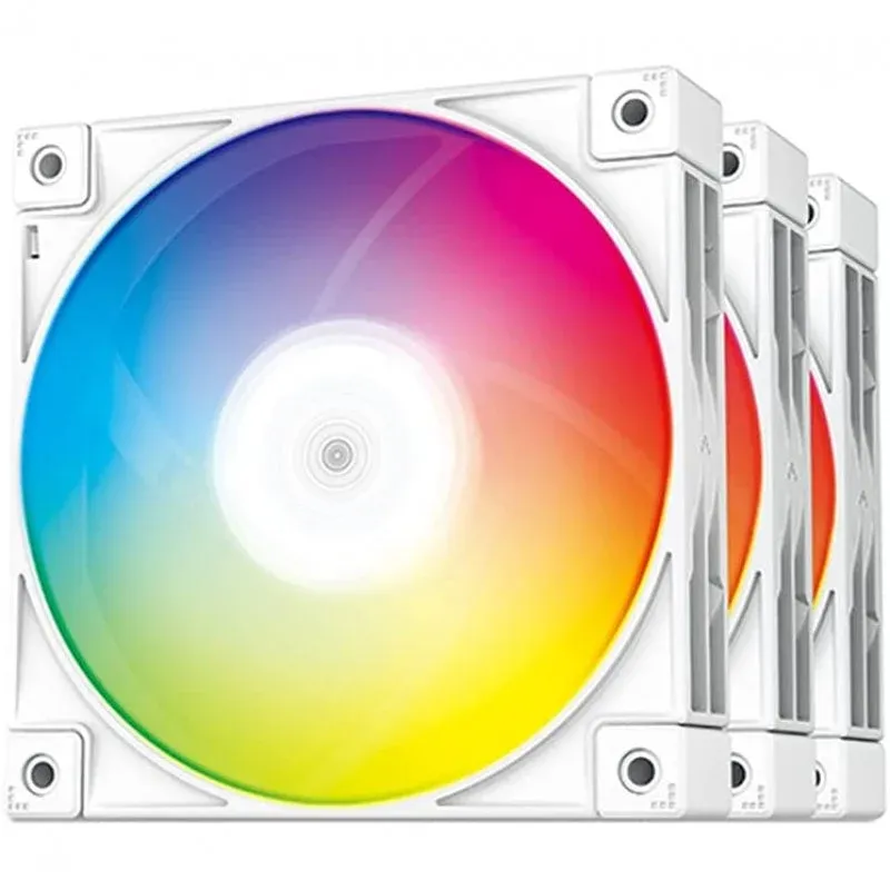 Ventoinhas DeepCool FC120 RGB 120mm (Pack 3) Branca
