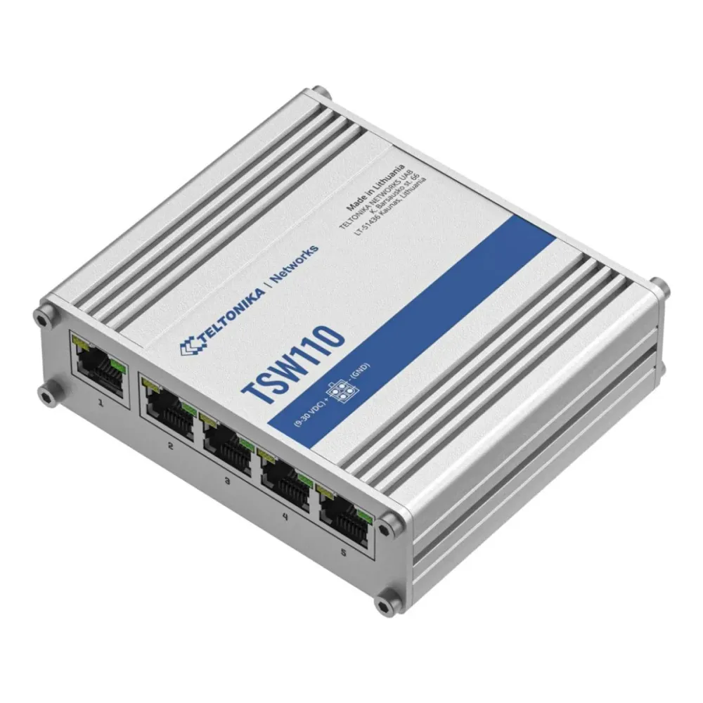 Switch Industrial Teltonika TSW110 Unmanaged 5x RJ45 Gigabit