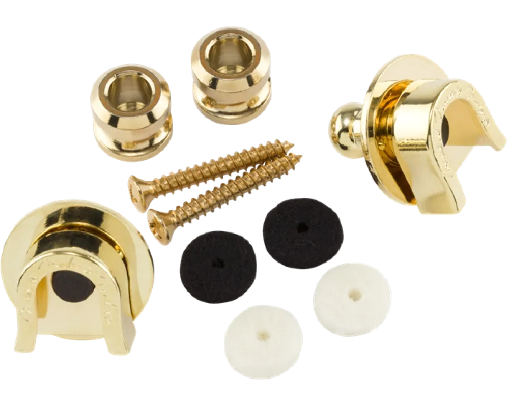 Fender Security Strap Locks Gold