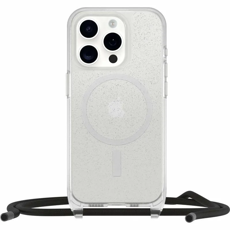Funda para móvil OtterBox React Necklace Cover Nylon Transparente para iPhone 15 Pro