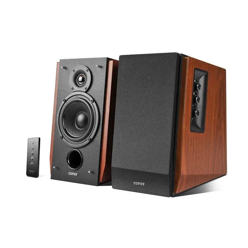 Colunas Edifier R1700BT Com Fios e Sem Fios 15W Castanho com Ajuste de Graves