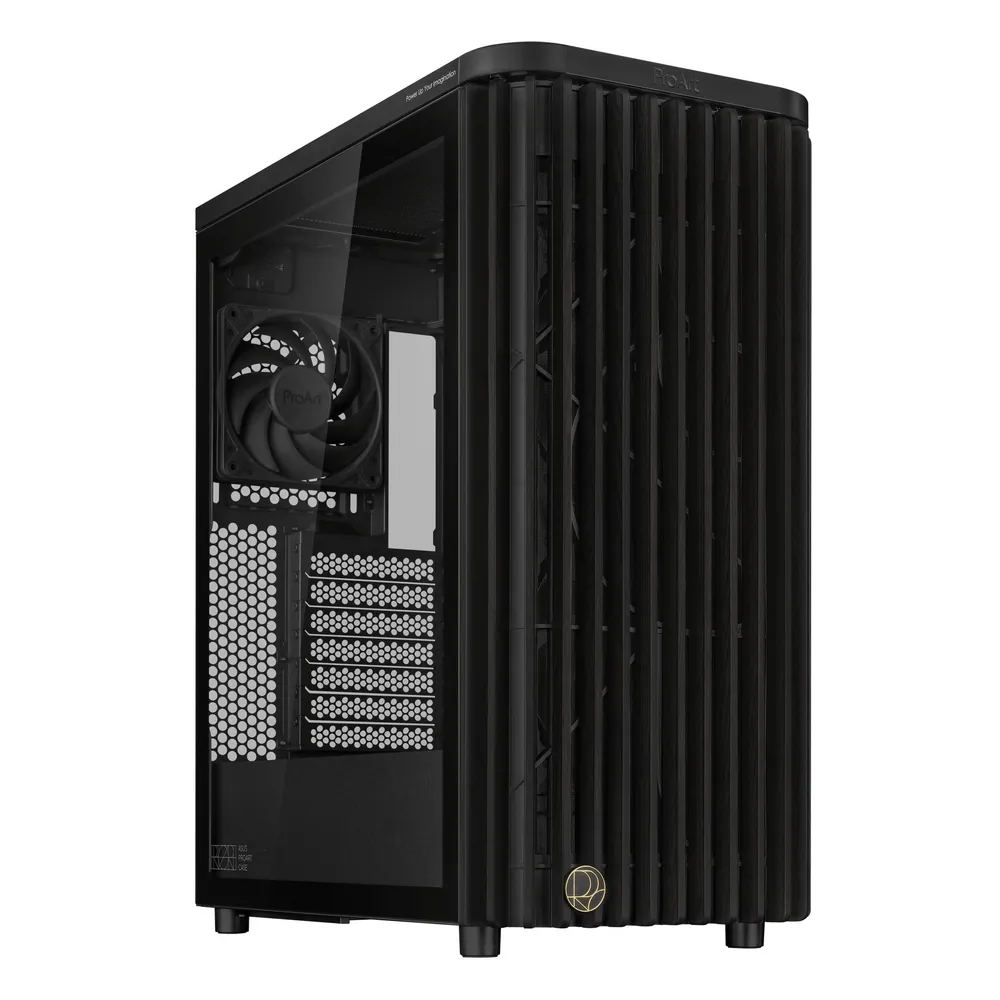 Caixa ATX Asus ProArt PA401 Wood Edition - Vidro Temperado Preta
