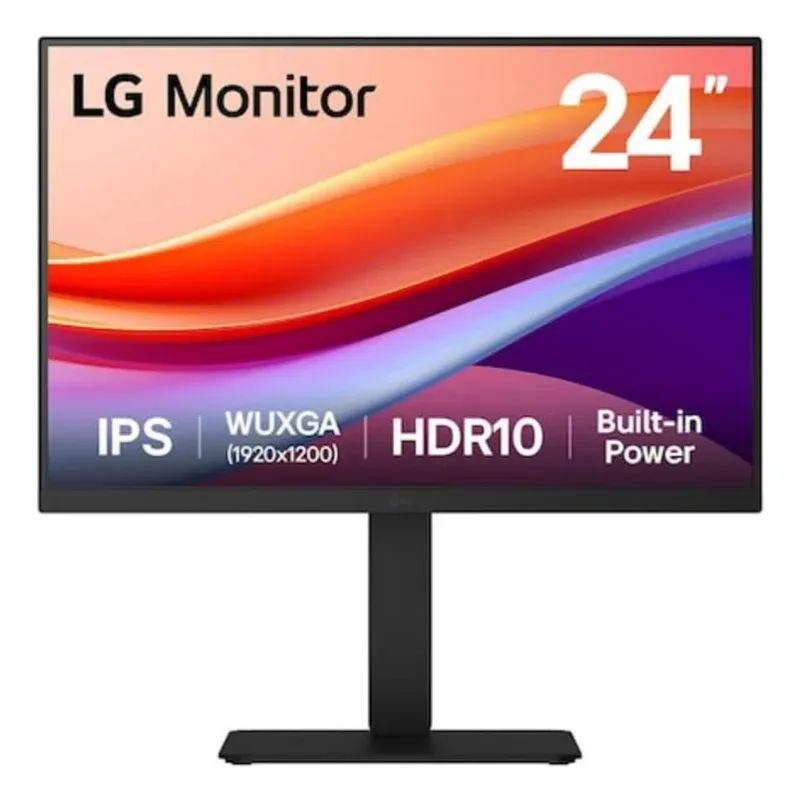 Monitor LG 24BA55W-B 24" WUXGA IPS 5ms Altifalantes USB Ajuste Altura HDR10