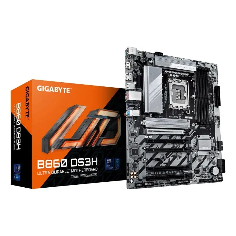 Gigabyte B860 DS3H Motherboard ATX B860 LGA 1851 PCIe 5.0 DDR5 2.5GbE M.2 RAID