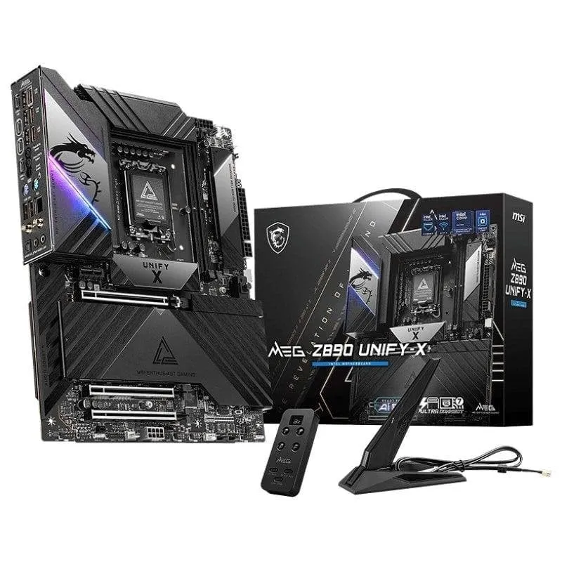 Motherboard MSI MEG Z890 UNIFY-X Z890 LGA1851 DDR5 ATX WiFi 7 Thunderbolt 4 PCIe 5.0