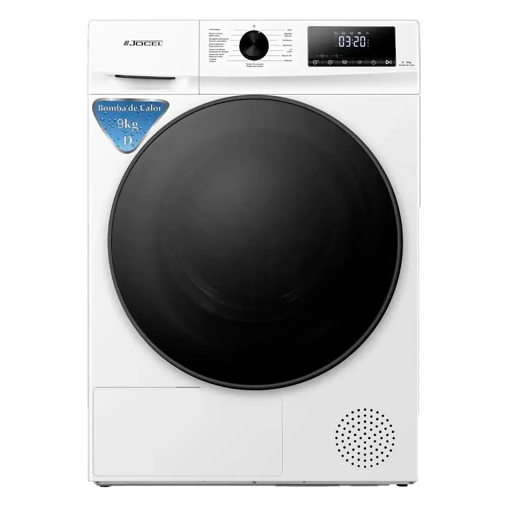Máquina de Secar Roupa com Bomba de Calor de Livre Instalação Jocel JSR022301 9Kg D Branca