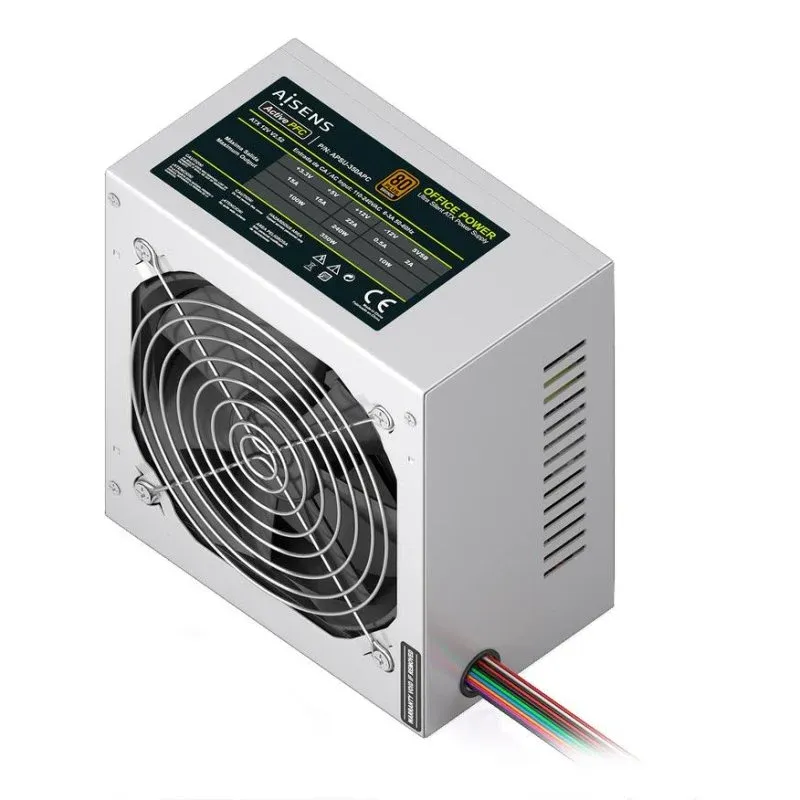 Fonte de Alimentação AISENS ATX 350W Certificação 80 PLUS Bronze Ventilação Ativa