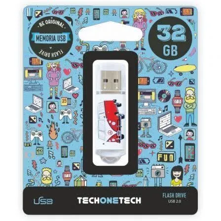 Pen Drive 32 GB USB 2.0 Camper Van TEC4004 Tech One Tech