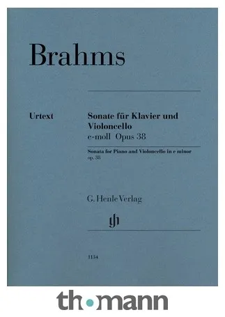 Henle Verlag Brahms Cellosonate op. 38