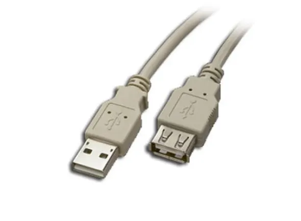 MP Cabo USB “A” Macho / USB “A” Fêmea 1,8mt Creme