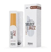 Palheta Sax Tenor 4M D'Addario Organic Select Jazz Unfiled Cx 5-Un