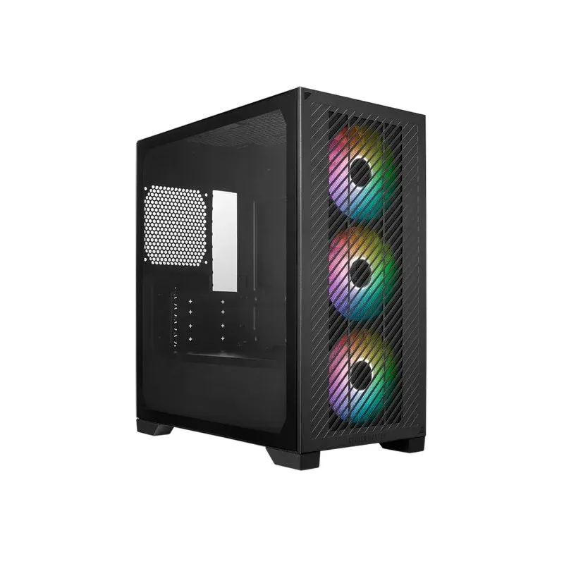 Caixa PC Cooler Master Elite 301 Mini Tower Micro-ATX Vidro Temperado 3x120mm RGB Preta