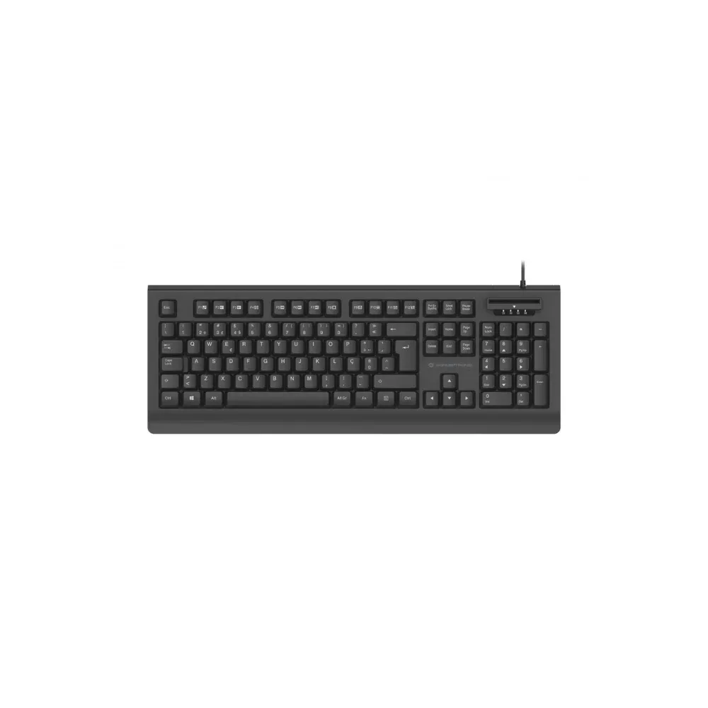 Teclado com leitor de cartão de cidadão