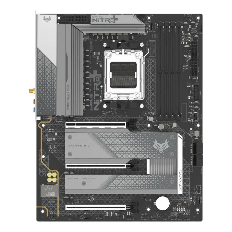 Motherboard Sapphire NITRO+ B850A WIFI 7 B850 AM5 DDR5 micro ATX WiFi7 RGB