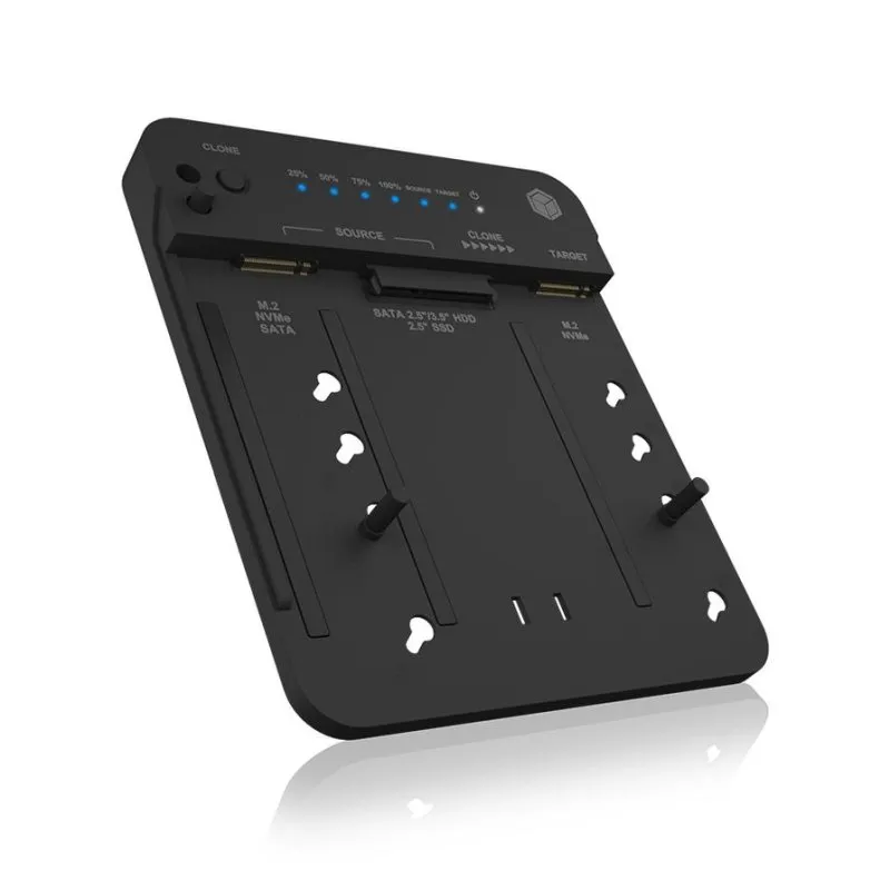 Base de ligação ICY BOX IB-2913MCL-C31 SATA USB-C para HDD SSD 2.5/3.5 e M.2 10 Gbit/s